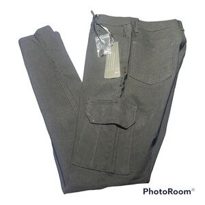 Black Roma Studio Skinny Cargo Pants